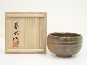 JAPANESE TEA CEREMONY / TEA BOWL CHAWAN / BIZEN WARE 
